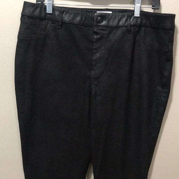 {Chico’s} Faux Suede Knit Pants size 2 - Picture 4 of 10